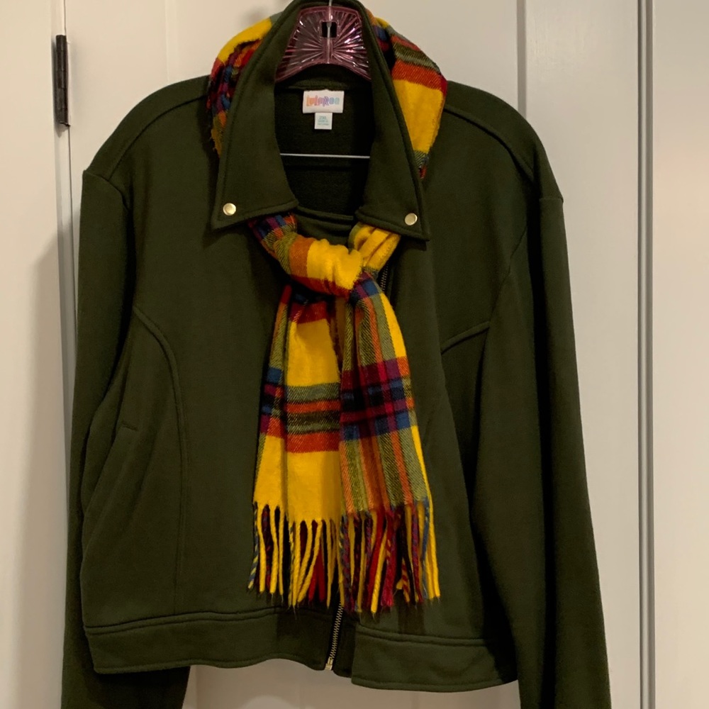 LuLaRoe Presley moto jacket size 2x